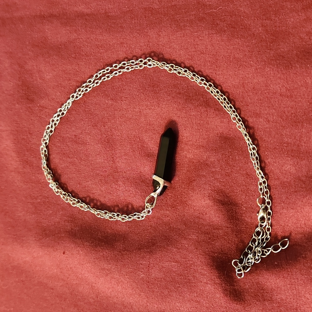 Black Crystal Necklace